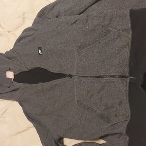 Womans Grey hoodie with black "trim"
